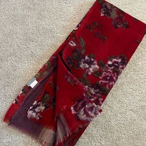 J. Jill Wool Floral Scarf